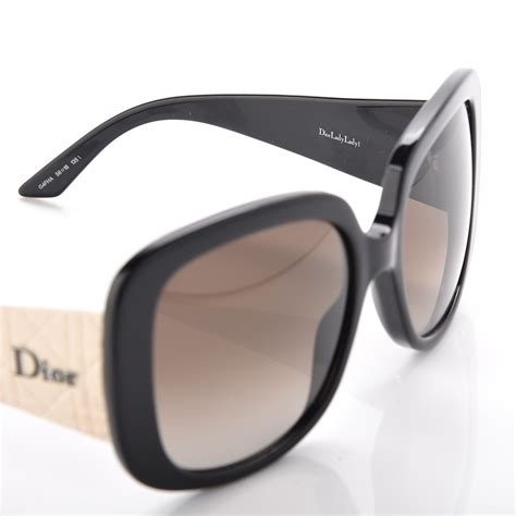 dior lady lady 1 sunglasses black ivory|DIOR.